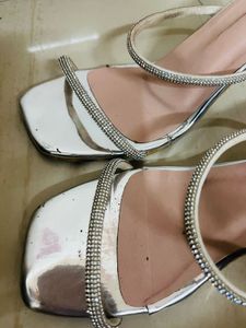 Sparkling Silver heels Sandals