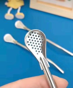 Premium Stainless Steel Filter Spoon Straw