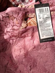 Elegant Pink Lace Mini Dress