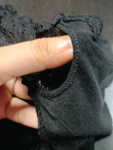 Elegant Black Lace Top