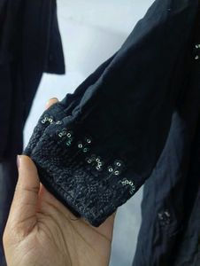 Embroidered Black Tunic