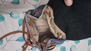 Semi Leather Look Stylish Girls Backpack