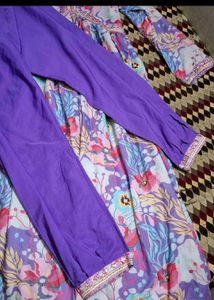 Vibrant Floral Kurta Set with Dupatta