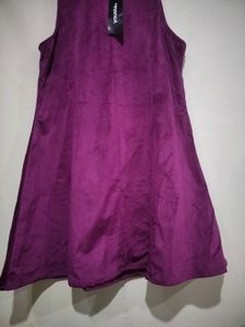 Dark Pink Sleeveless Mini Dress
