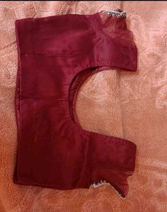Elegant Red Velvet Blouse