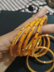 Set of 12 Yellow Bangles