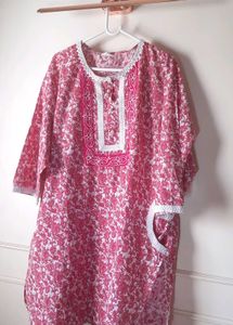 Elegant Pink Cord set with Haram Pant