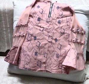 Beautiful Top With Net Sleeves