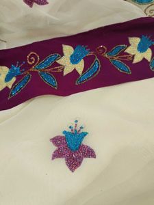 Zari Work Partywear Saree