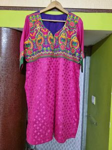 Vibrant Embroidered Kurta