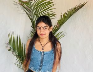 Stylish Denim Zip-Up Crop Top