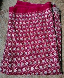 Elegant Red Floral Saree