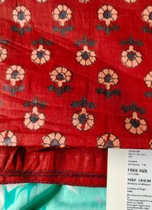 Maroon Red Angrakha Anarkali Kurta Set
