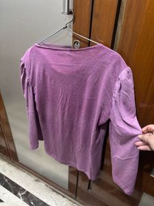 Chic Purple Dolman Sleeve Top
