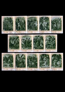 14 Vintage Religious Stamp Collection