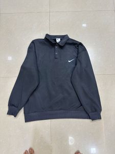 Nike Grey Polo Sweatshirt | Winter Wear