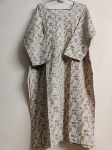 Off White Printed Suit