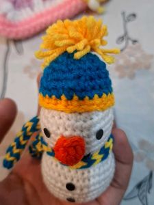 Crocheted Snowman doll