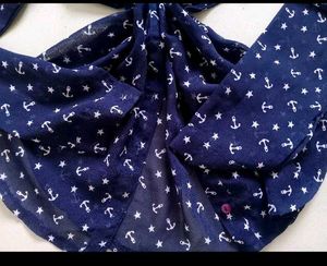 navy blue anchor print top