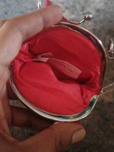 Cute Red Quilted Coin Purse