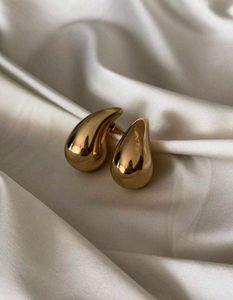 Gold Teardrop Stud Earrings | Trendy Minimalist