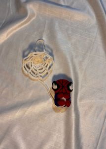 Handmade Spider-Man hanging