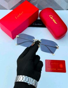 Cartier Rimless Gold Frame Glasses