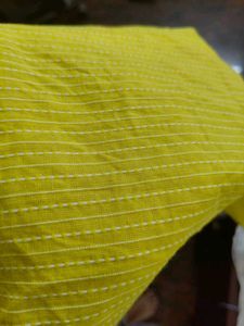 Elegant Yellow Cotton Kurta