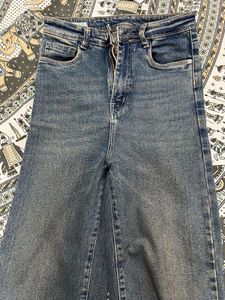 Classic Blue Denim Flare Jeans