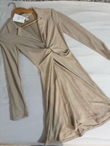 H&amp;M Brand New Twisted Front Collar Neck Dress