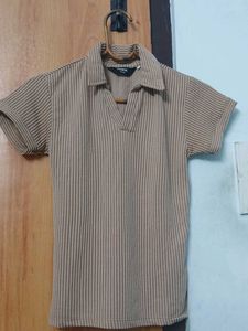 Striped beige Tee