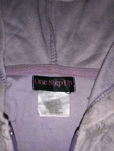 Lavender Velour Zip-Up Hoodie