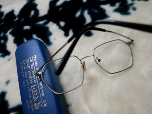 Retro Hexagon Silver Glasses