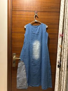 Unique Patchwork Denim Dress