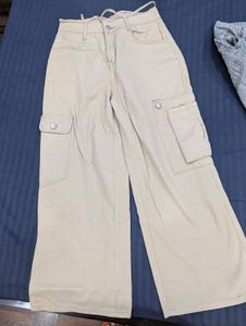 Urbanic New Beige Cargo Pants