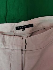 Theory Cream Wide Leg Pants