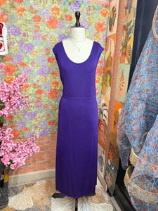 Elegant Purple Maxi Dress