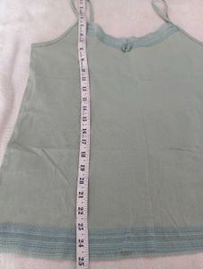 Comfortable Lace Trim Cami Top