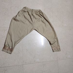 Festive Wear kurta And Cream Bottom