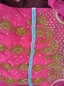Heavy Beautiful Pink Embroidered gown