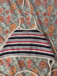 Striped Halter Crop Top