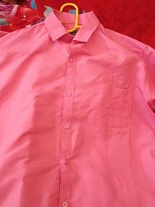 Men's Pink Button-Down Shirt (new)