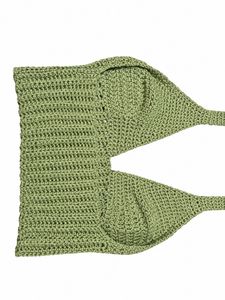 Crochet Halter Neck Crop Top