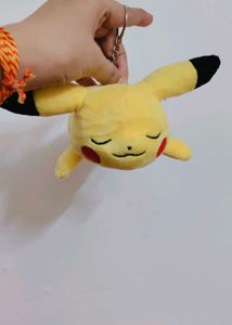 Cute Sleeping Pikachu Plush Toy keychain