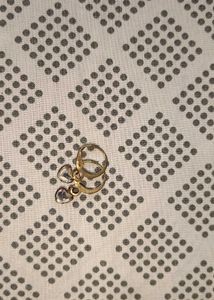 Cute Heart Charm Hoop Earrings