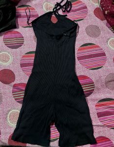 Sleek Black Halter Neck Jumpsuit