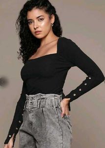 The Roadster Black Long Sleeve Top