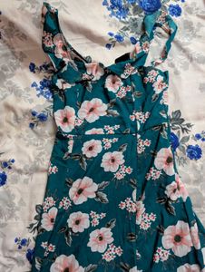 🩵💙OG Harpa Floral Ruffle Teal Maxi Dress🩵💙