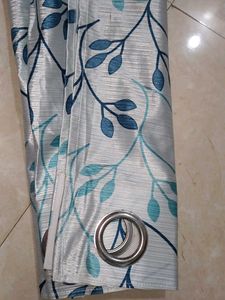 Stylish Leaf Print Window Curtain
