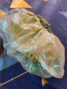 Green Sheer Crop Top